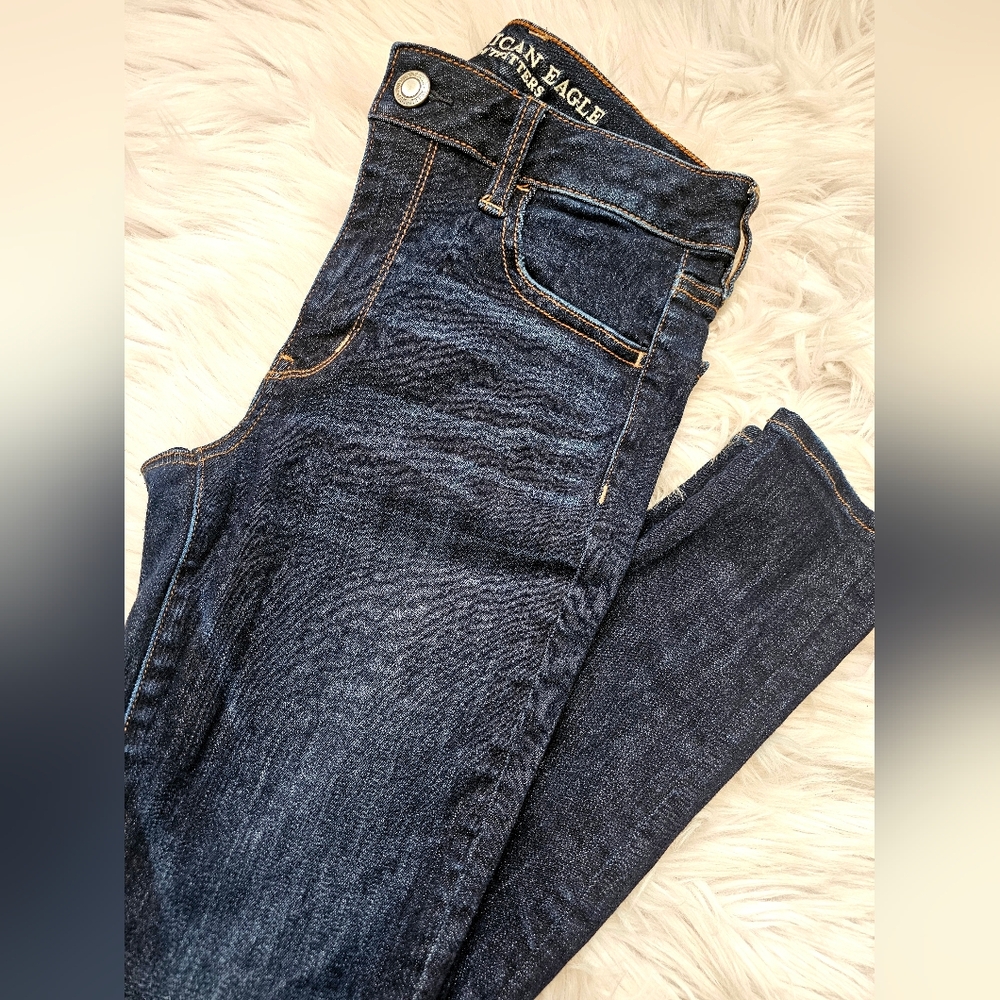 American Eagle Outfitters Women's Deep Indigo Skinny Jeans